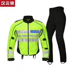 夏季网眼反光铁骑服摩托车骑行服龙虾服HYQA1001